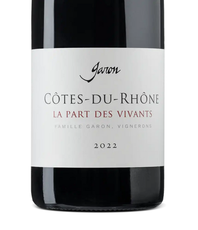 Garon Cotes-du-Rhone La Part des Vivants 2022 Cover