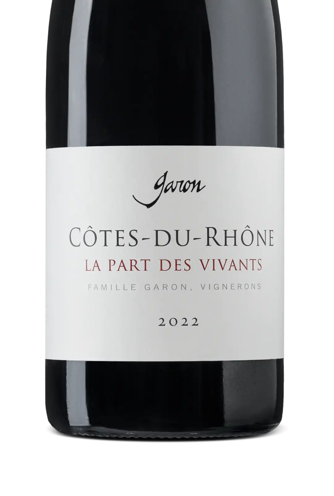 Garon Cotes-du-Rhone La Part des Vivants 2022 Cover