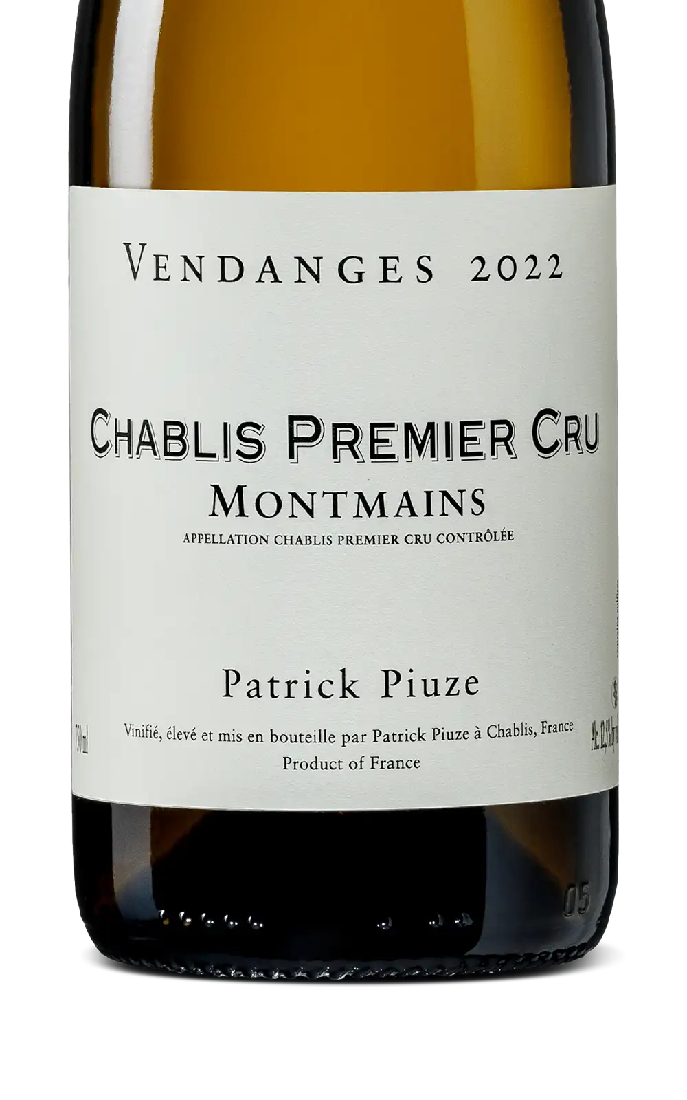 P. Piuze Chablis 1er Cru Montmains 2022 Cover