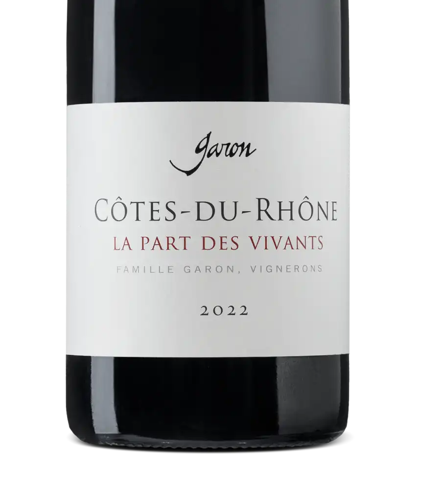 Garon Cotes-du-Rhone La Part des Vivants 2022 Cover