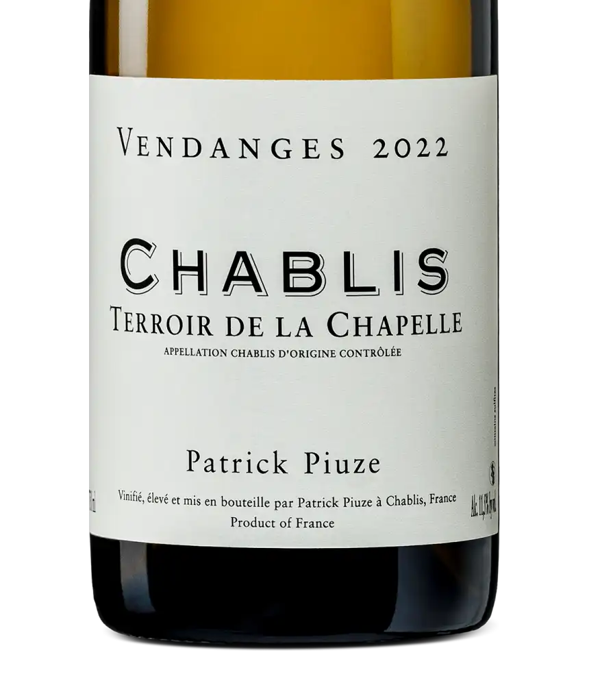 P. Piuze Chablis Terroir de la Chapelle 2022 Cover