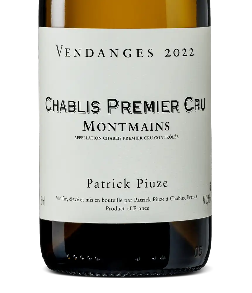 P. Piuze Chablis 1er Cru Montmains 2022 Cover