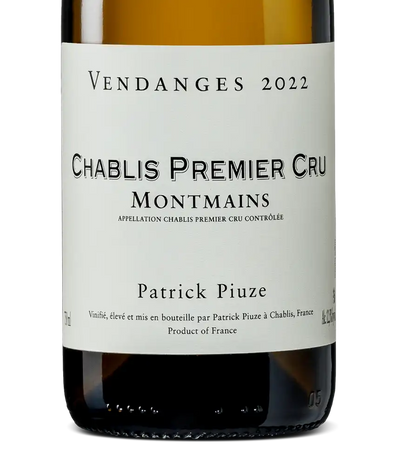 P. Piuze Chablis 1er Cru Montmains 2022 Cover