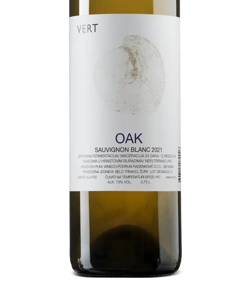Vert OAK Sauvignon Blanc 2021 Cover