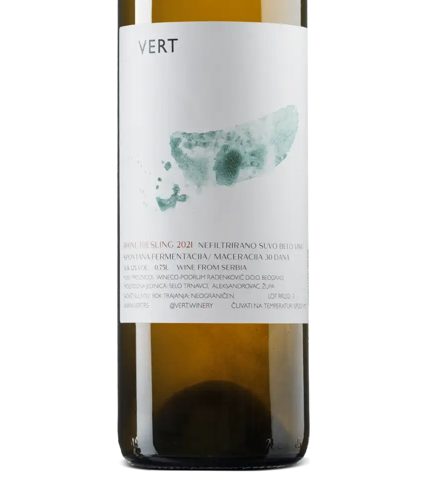 Vert Rhine Riesling 2021 Cover